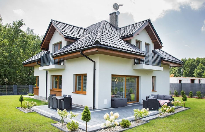 Aerated concrete house